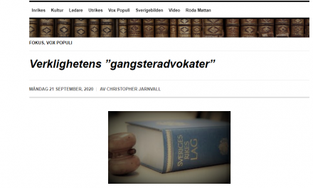 Vox Populi: “Verklighetens ‘gangsteradvokater'” (2020-09-21)